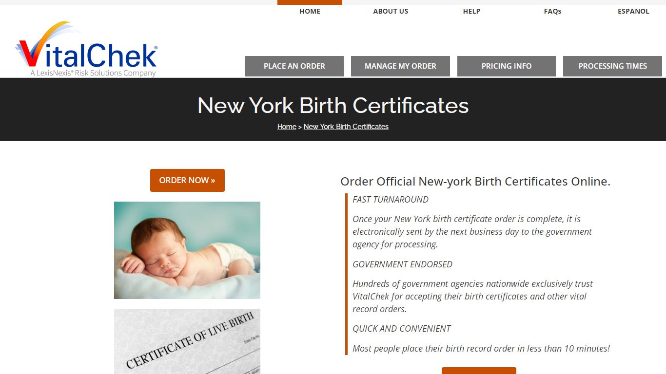 New York (NY) Birth Certificates | Birth Records - VitalChek